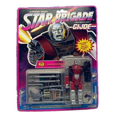 Gi Joe Cobra Figure vintage moc Hasbro 1993 Star Brigade Destro armor tec BMC6