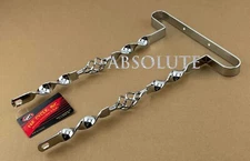 VINTAGE LOWRIDER CAGE FLAT TWISTED CHROME BUMPER FRONT/REAR 24"/26" BICYCLES.