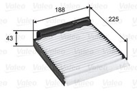 Valeo 698753 Pollenfilter Innenraumfilter FüR Dacia Lada Nissan Renault