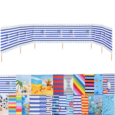 Ladeheid Windschutz Sichtschutz Sonnenschutz für Strand Garten See Meer 6m