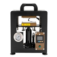 10 Ton Hydraulic Heat Press Machine with Dual 2.4"X4.7" Dab Heated Plates 900W