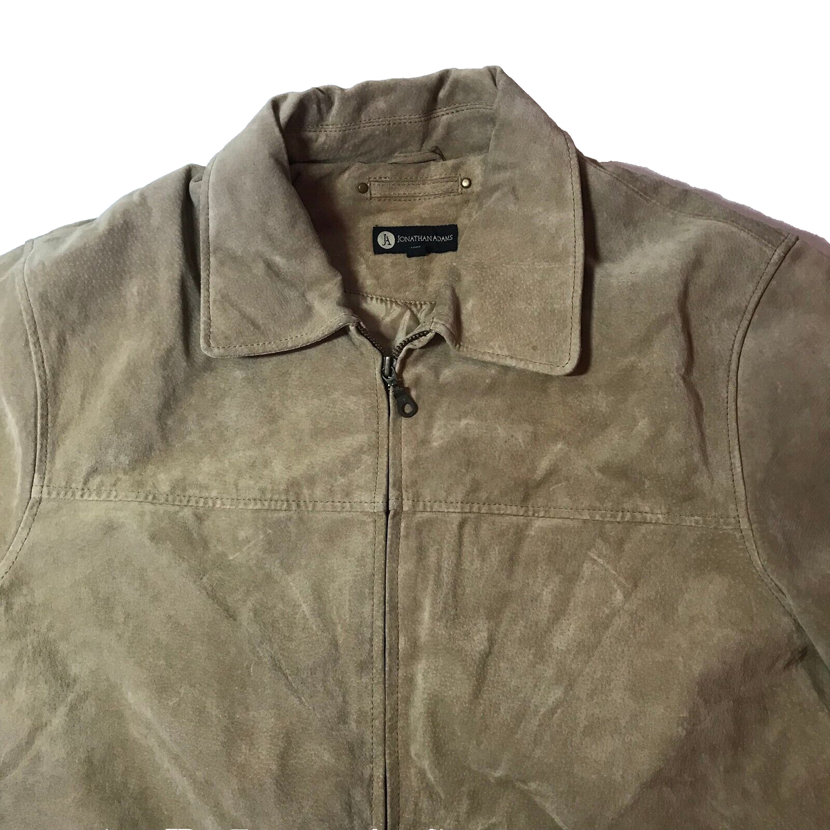 Vintage Jonathan Adams Suede Leather Zip Up jacket Size L/102