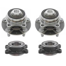 NTN Front and Rear Wheel Bearings & Front Hub Assemblies Kit For G35 350Z RWD