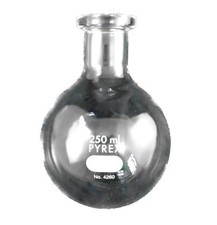 PYREX 250mL Short Ring Neck Boiling Flask Round Bottom 4260-250 1/Cs