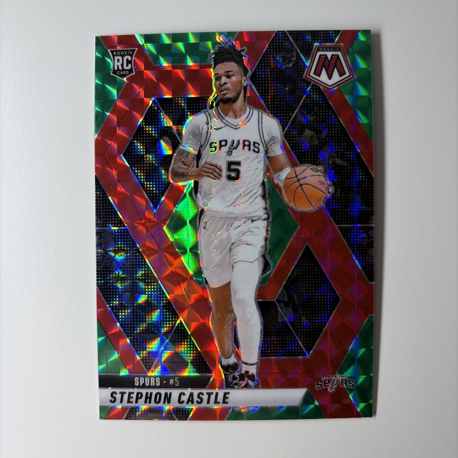 2024-25 Mosaic Choice STEPHON CASTLE Rookie Red And Green Prizm SP #236 (RC)