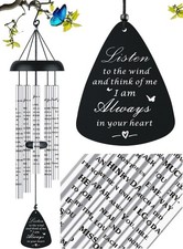 Sympathy Memorial Wind Chimes for Outside Loss of Loved One