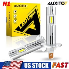 AUXITO H1 Super Bright White 20000LM CSP LED Headlight Bulb Kit High Low Beam US