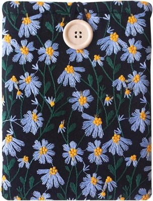 Pre-Owned Embroidered Daisy Padded eReader Sleeve 6-7 inch Kindle Kobo Nook