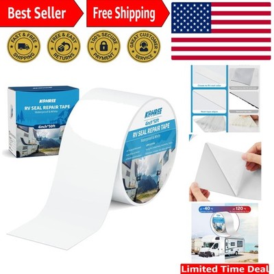4 Inch x 50 Feet Waterproof RV Sealant Tape - UV & Weather-Resistant Solution