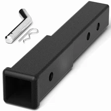 Dual 2" Trailer Hitch Receiver Rise-Drop Adapter Extender Extension Tow 3500LBS