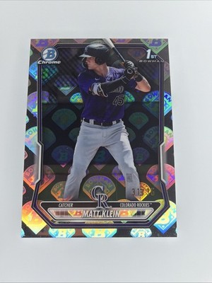2026 Bowman Baseball Matt Klein 1st Bowman Logo SSP /35 Rockies #BCP-146