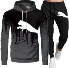 ✅ Tuta Uomo PUMA Felpa con cappuccio e pantaloni 2 pz. ✅