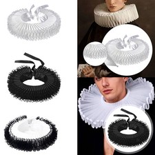 Elizabethan Decorative Theater Comfortable Ruffled Neck Collars for Photography