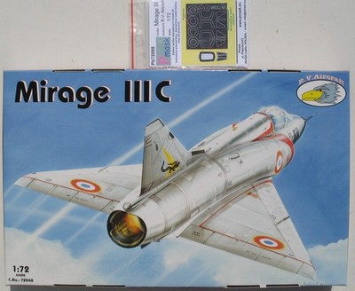 R. V. Aircraft 72048 Mirage III C + Mask Set 1:72 Flugzeug Bausatz Airplane KIT