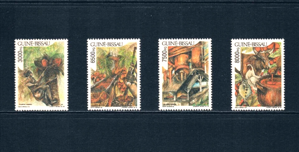 $6.00 Scott Value - 1996 GUINEA-BISSAU Palm Trees, Palm Oil CV MNH NH UMM - Image 3 of 4