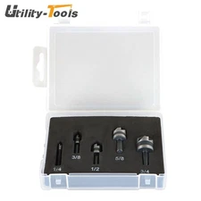 5Pcs Countersink Drill Bit Set For Metals Wood And Plastic High-Speed Steel New