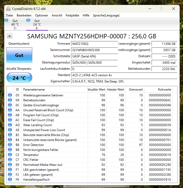 6 in 1 USB-C Hub / Dock + 256GB NGFF M.2 SSD SAMSUNG MZNTY256HDHP HDMI USB 3.0 - Bild 2 von 4