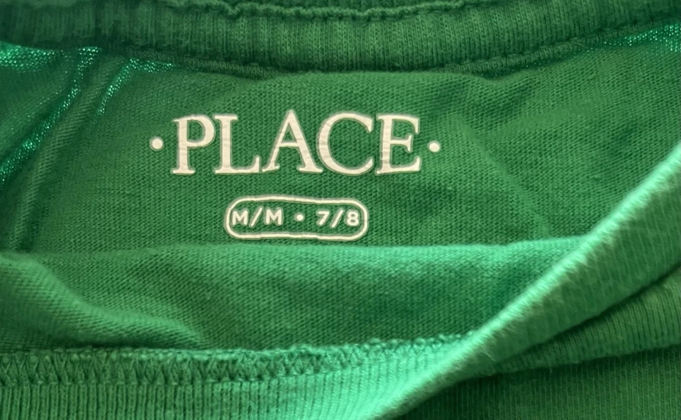 Camiseta verde trébol manga corta día de San Patricio/irlandesa para niños/niñas M 7/8 Foto 3 de 4