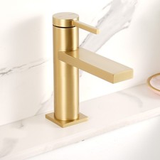 2 function bathroom sink basin mixer tap aerator head single hole, Brushed Gold