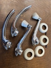 Oem German Interior Door Handles Window Cranks Set Porsche 356 Vw Oval Bug