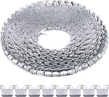 Flexible Metal Tack Strip 65 ft Heavy Duty Three-Tooth Upholstery for Furniture
