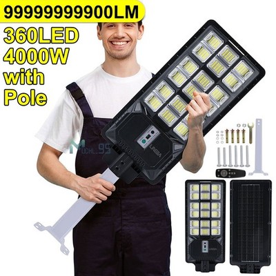 Solar Lights Outdoor Dusk To Dawn LED Motion Sensor Bright Solar Street Lights