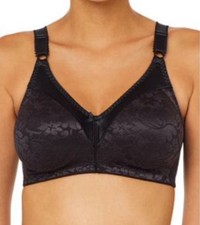 Bali Women's Double Support Spa Closure Wire-Free Bra DF3372 Black 38C 44
