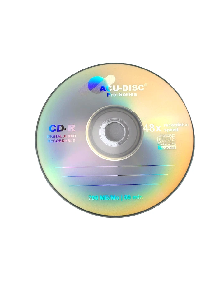 50 Pack ACU-DISC Pro-Series Music Digital Audio Recordable CD-R 700MB 48x 80 Min - Image 3 of 4