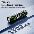 4PCS 1300mWh AAA Rechargeable Lithium Batteries 1.5V Fast Charging Storage Box — photo 8