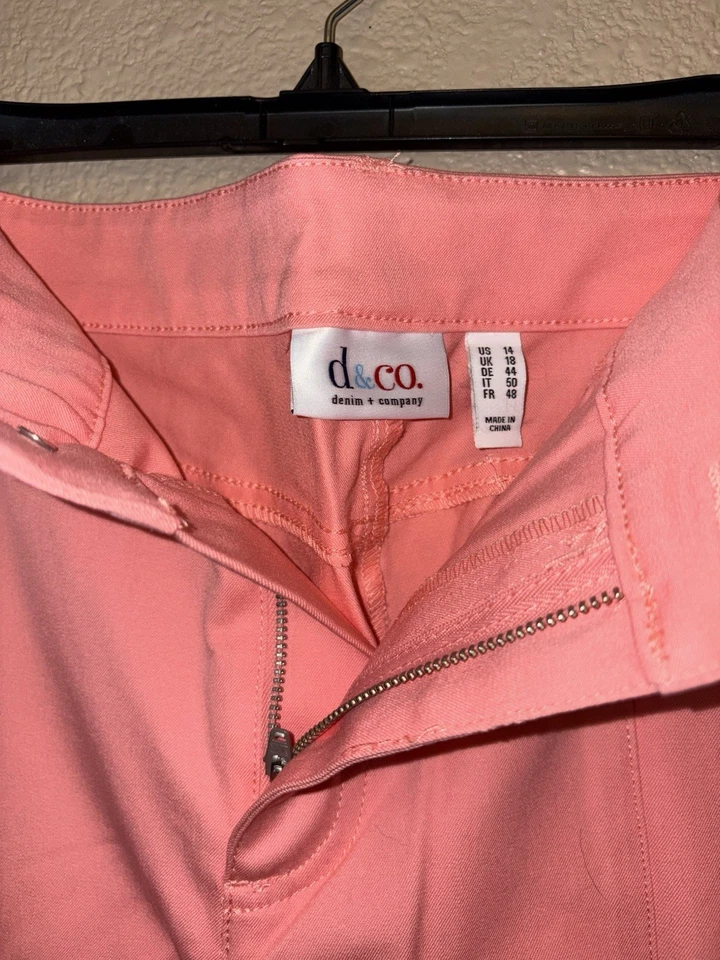 Pantalones cargo Denim & Co. Coral talla 14 nuevos sin etiquetas Foto 3 de 4