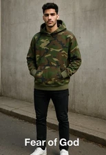 FOG Fear of God Collection Two Camo Hoodie Men’s Large 2017-2018 Rare