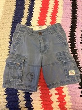 Abercrombie Fitch Vintage Y2K Kids Boy Cargo Shorts Size 7/8