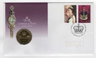 Queen Elizabeth II Coronation Golden Jubilee Elizabeth FDI pmk Coin & Stamp PNC