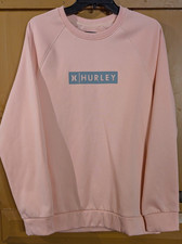 HURLEY Womens Pullover Crewneck Sweatshirt Size Medium Pink