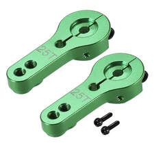 2pcs 25T Aluminum M3 Threads Metal Arm for Futaba Savox RC Car Green