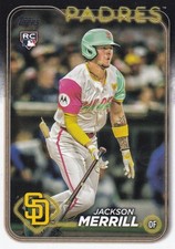 Jackson Merrill lot of 2 Topps Update Rookies with insert