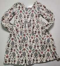 Hanna Andersson Disney Mickey And Minnie Mouse Holiday Skater Dress Size 5