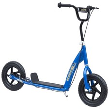 Kids Kick Scooter 12" Wheels Adjustable Handlebar Rear Brake 110 lb Blue