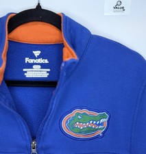 Fanatics Florida Gators 1/4 Zip Pullover Men  s Medium Blue Orange NCAA Fleece