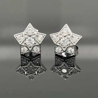 OHRSTECKER AUS 925/ SILBER RHODINIERT MIT ZIRKONIA SCHMUCKJAGD