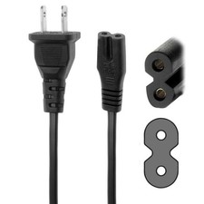 2-Prong Laptop AC Adapter Power Cord Cable for Sony VAIO SZ Z C EA EB EH EG EJ F