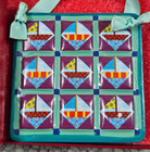 Vintage Bing & Grondahl Danbury Mint Nautical Sailboat Tile Square 3" Ornament — photo 2