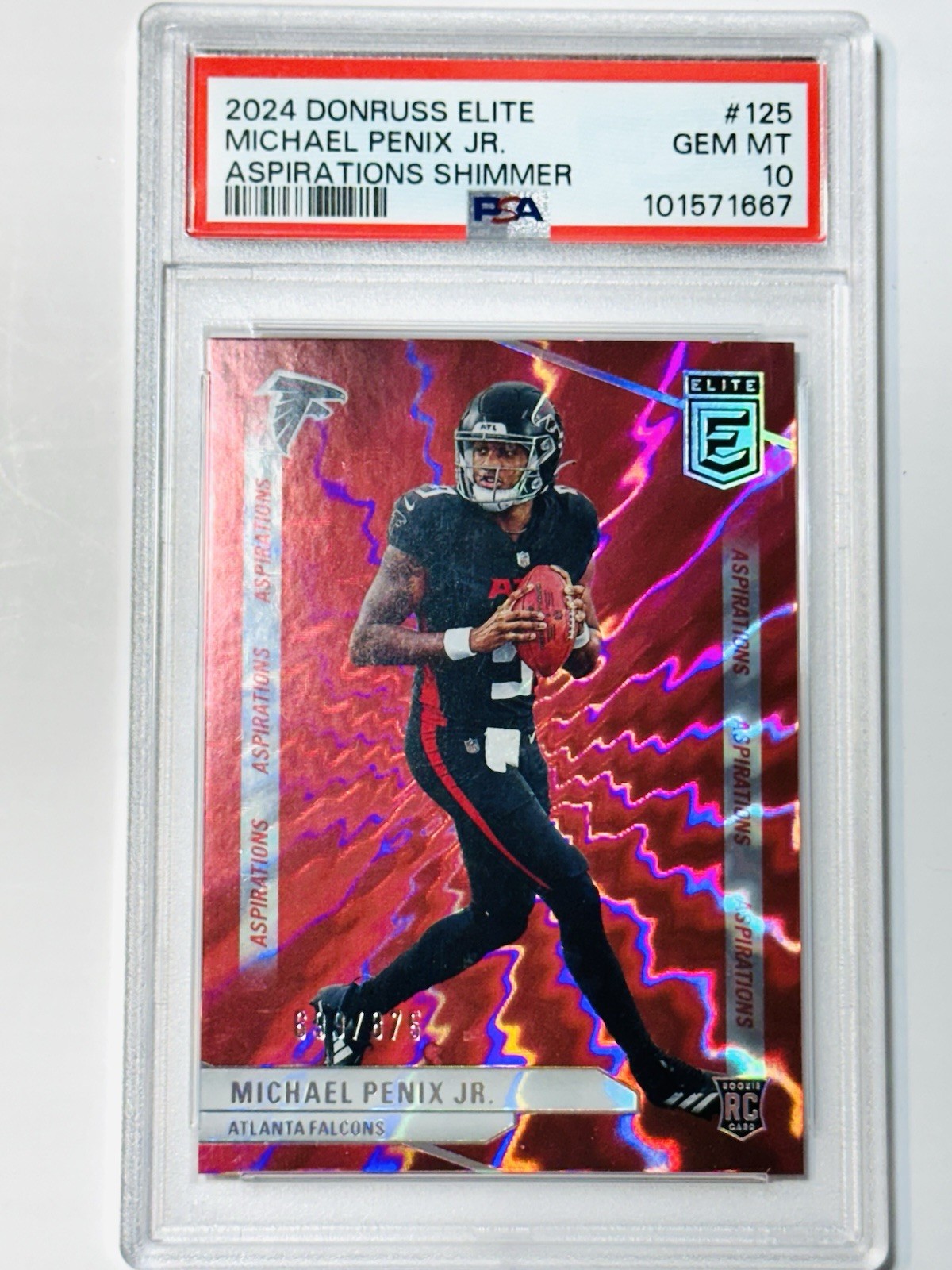 Michael Penix Panini Donruss Elite #125 Aspiration