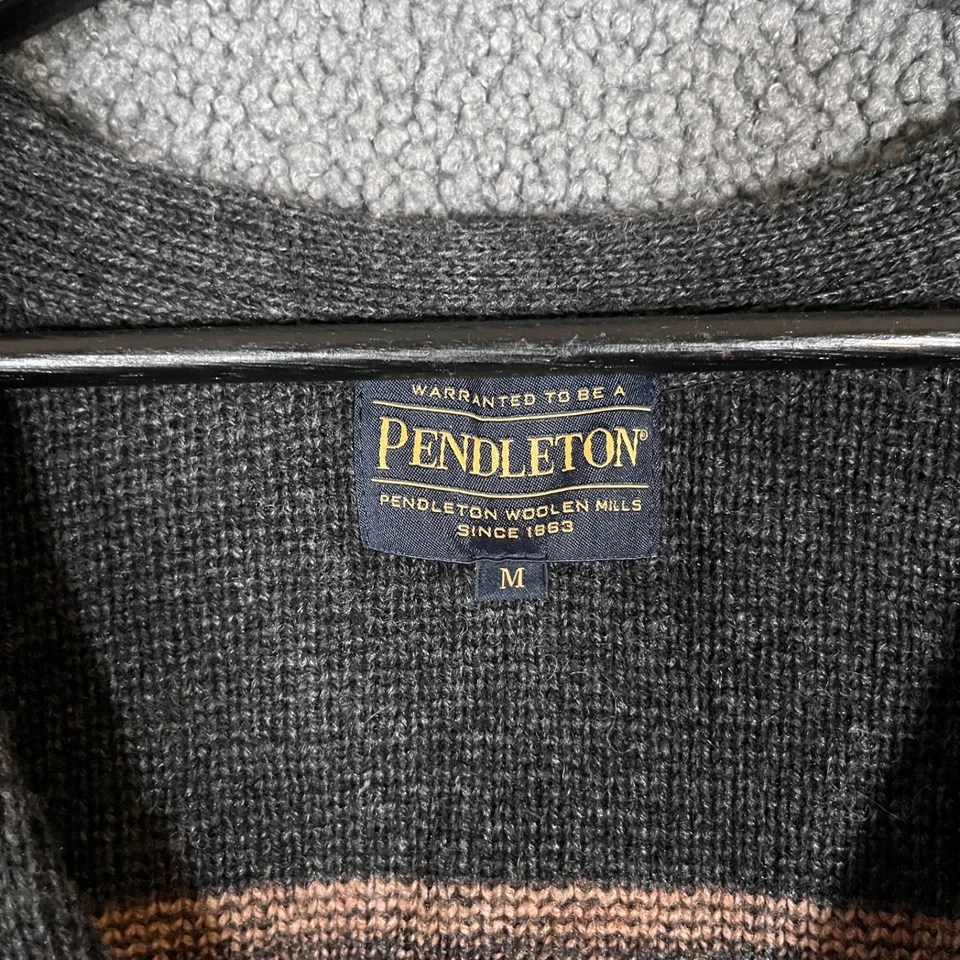 Pendleton Journal Standard Southwestern Wool Blend Sweater Cardigan Men's Size M - Image 3 of 4