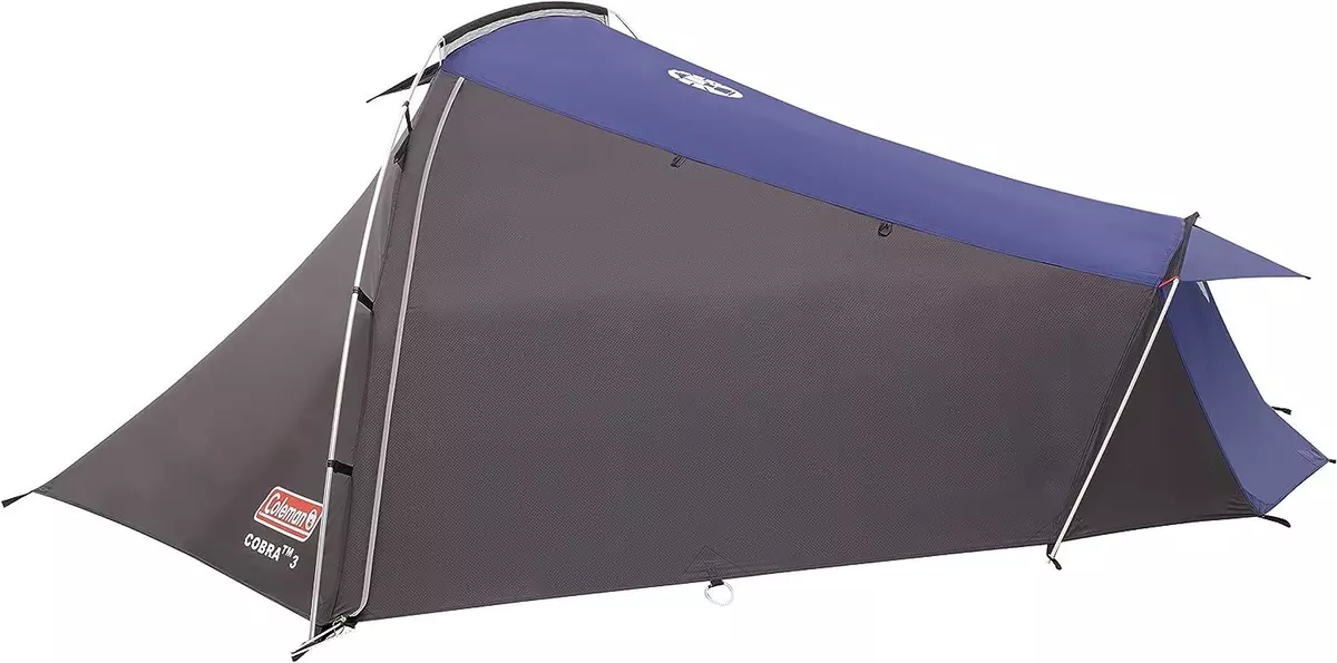 Coleman Cobra 3 Three Person Backpacking Tent 3 Person Black Blue
