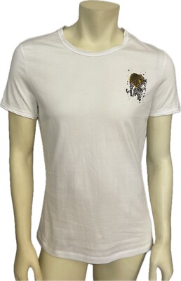 C.N.C Custome National Italy Men's T Shirt White Size 34 Small Retail $120