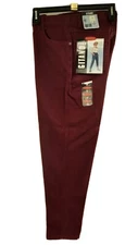 Gitano Cranberry Red Relaxed Fit, Tapered Leg Jeans.  Size 12