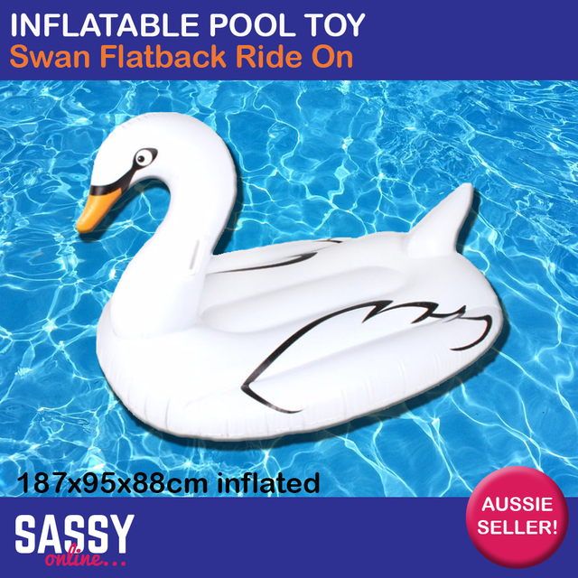 blow up swan for pool