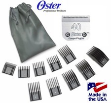 OSTER A5 Attachment Snap On 10pc COMB SET 40 CLIPPER BLADE Fit Turbo,Golden,A6