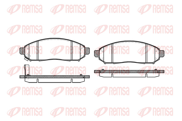 Remsa BremsbeläGe Bremsbelegsatz Vorne FüR Nissan Pathfinder III NP300-image